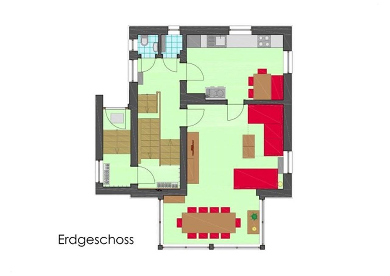 Villa Schnuck - Das Rote Ferienhaus Bad Gastein Esterno foto